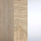Sgabello da bar Nathan James Harvey in rattan spazzolato con tessuto in alghe marine