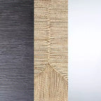 Sgabello da bar Nathan James Harvey in rattan spazzolato con tessuto in alghe marine