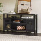 Credenza a 2 ante con finestre Saracina Home da 58 pollici