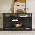 Credenza a 2 ante con finestre Saracina Home da 58 pollici