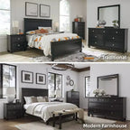 Signature Design by Ashley Lanolee Comodino Classico a 2 Cassetti per Camera da Letto, Nero