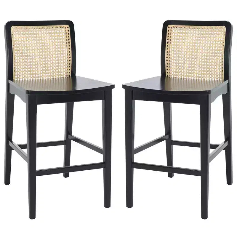 Sgabello da bancone in rattan Benicio (set da 2) - BST1506 - Safavieh
