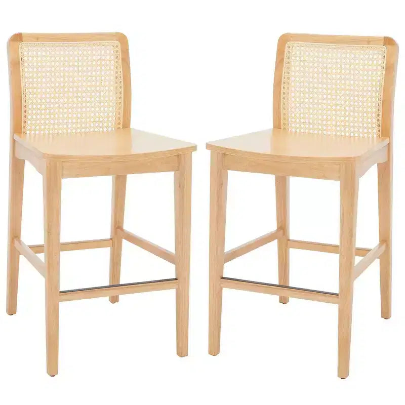 Sgabello da bancone in rattan Benicio (set da 2) - BST1506 - Safavieh