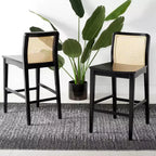 Sgabello da bancone in rattan Benicio (set da 2) - BST1506 - Safavieh