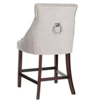 Sgabello da bancone Eleni Tufted Wing Back (set di 2) - BST6305 - Safavieh