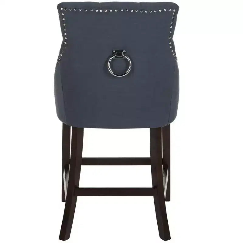 Sgabello da bancone Eleni Tufted Wing Back (set di 2) - BST6305 - Safavieh