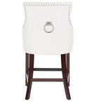 Sgabello da bancone Eleni Tufted Wing Back (set di 2) - BST6305 - Safavieh