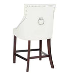 Sgabello da bancone Eleni Tufted Wing Back (set di 2) - BST6305 - Safavieh
