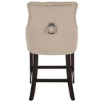 Sgabello da bancone Eleni Tufted Wing Back (set di 2) - BST6305 - Safavieh