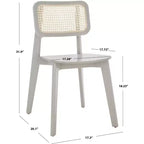 Sedia da pranzo Luz in canna (Set di 2) - DCH1006 - Safavieh