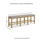 Panca da pranzo ad altezza bancone Havonplane 72 di Signature Design by Ashley