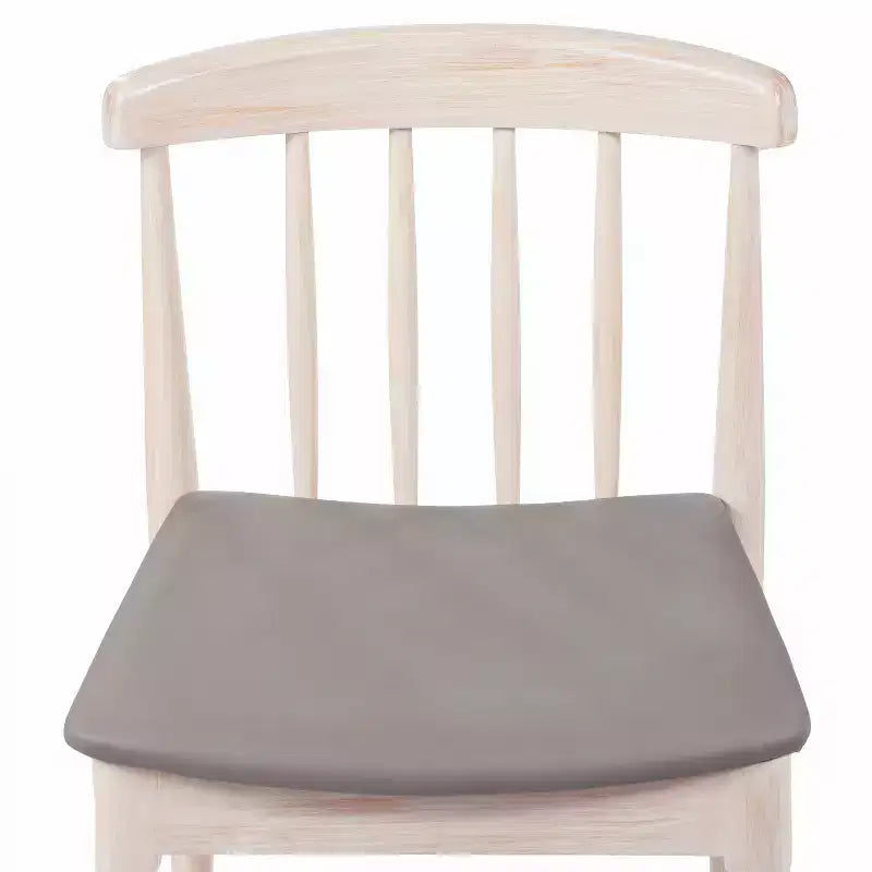 Flash Furniture Chester, set di 2 sedie da pranzo commerciali in legno massiccio con schienale a doghe e sedili in vinile