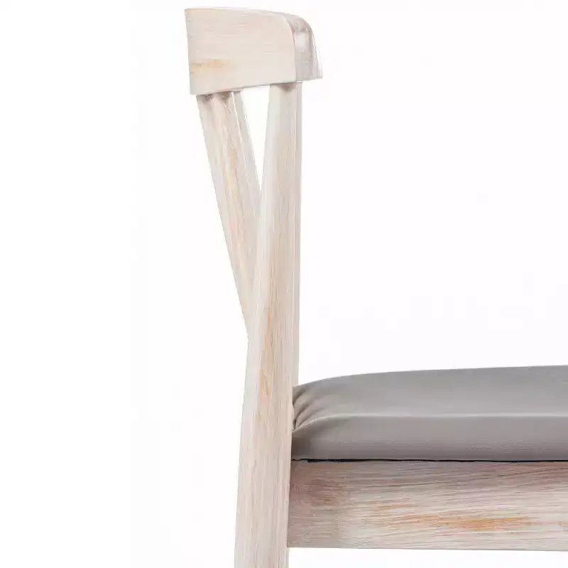 Flash Furniture Chester, set di 2 sedie da pranzo commerciali in legno massiccio con schienale a doghe e sedili in vinile