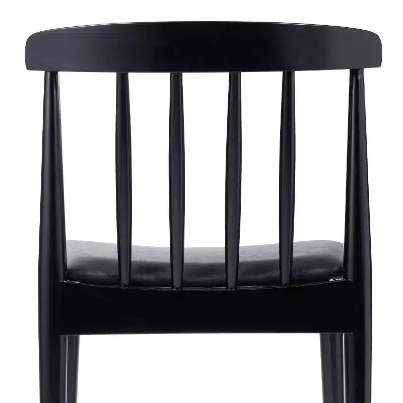 Flash Furniture Chester, set di 2 sedie da pranzo commerciali in legno massiccio con schienale a doghe e sedili in vinile
