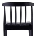Flash Furniture Chester, set di 2 sedie da pranzo commerciali in legno massiccio con schienale a doghe e sedili in vinile