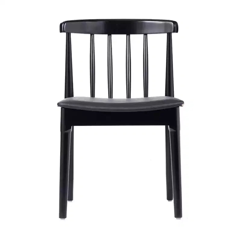 Flash Furniture Chester, set di 2 sedie da pranzo commerciali in legno massiccio con schienale a doghe e sedili in vinile