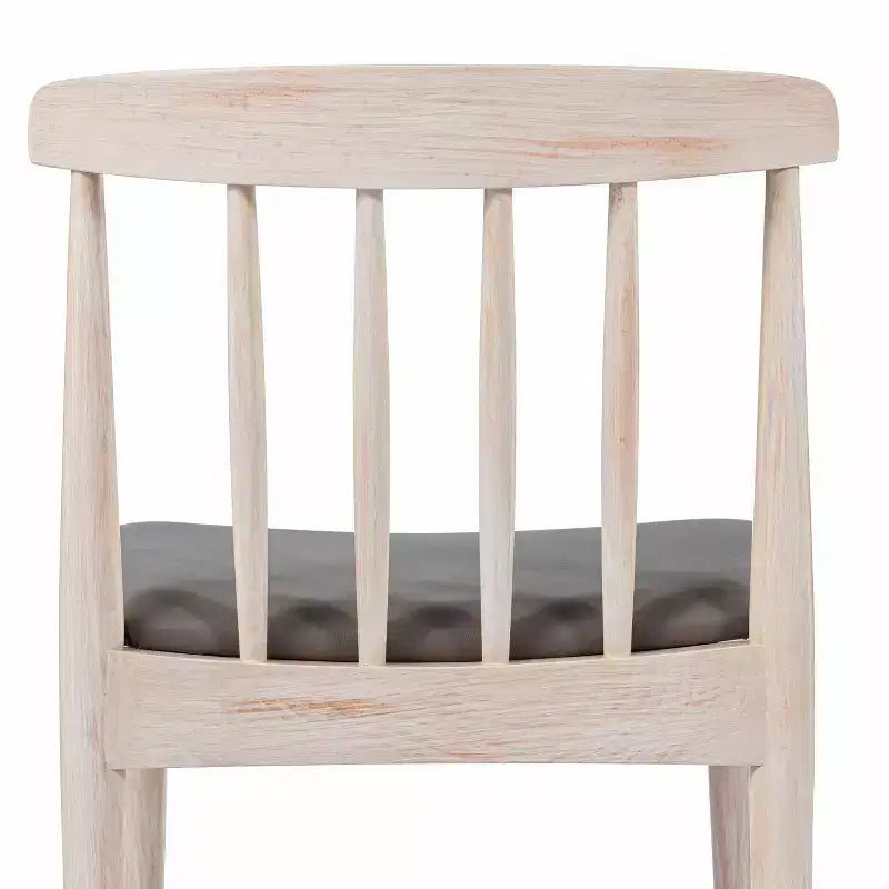Flash Furniture Chester, set di 2 sedie da pranzo commerciali in legno massiccio con schienale a doghe e sedili in vinile