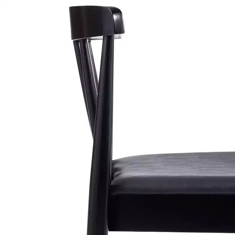 Flash Furniture Chester, set di 2 sedie da pranzo commerciali in legno massiccio con schienale a doghe e sedili in vinile