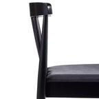 Flash Furniture Chester, set di 2 sedie da pranzo commerciali in legno massiccio con schienale a doghe e sedili in vinile