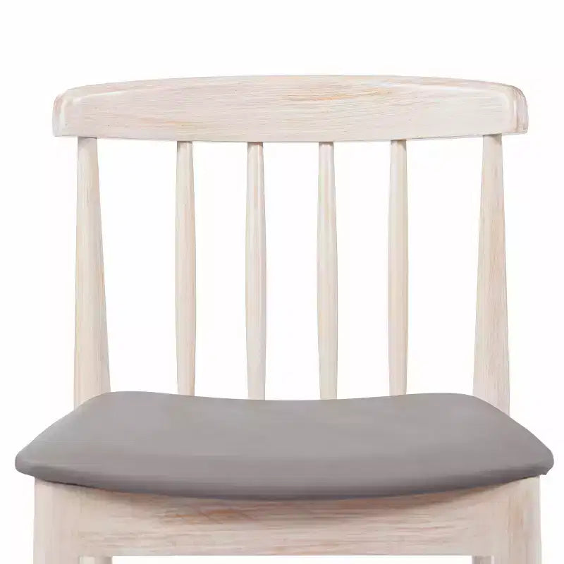 Flash Furniture Chester, set di 2 sedie da pranzo commerciali in legno massiccio con schienale a doghe e sedili in vinile