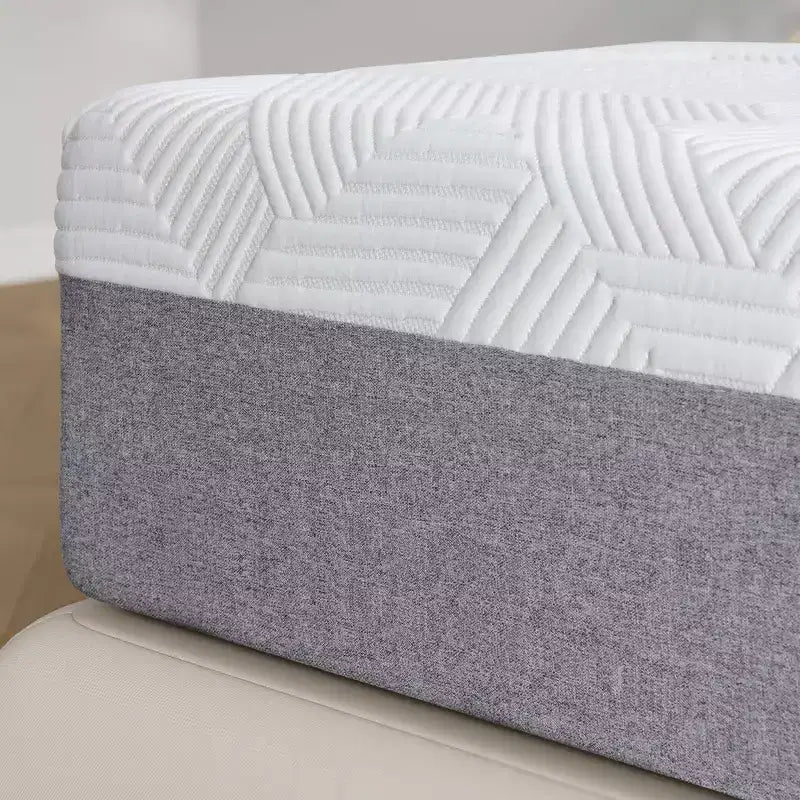 Materasso Wuleitex 10 pollici in memory foam con gel rinfrescante e fodera traspirante, rigidità media