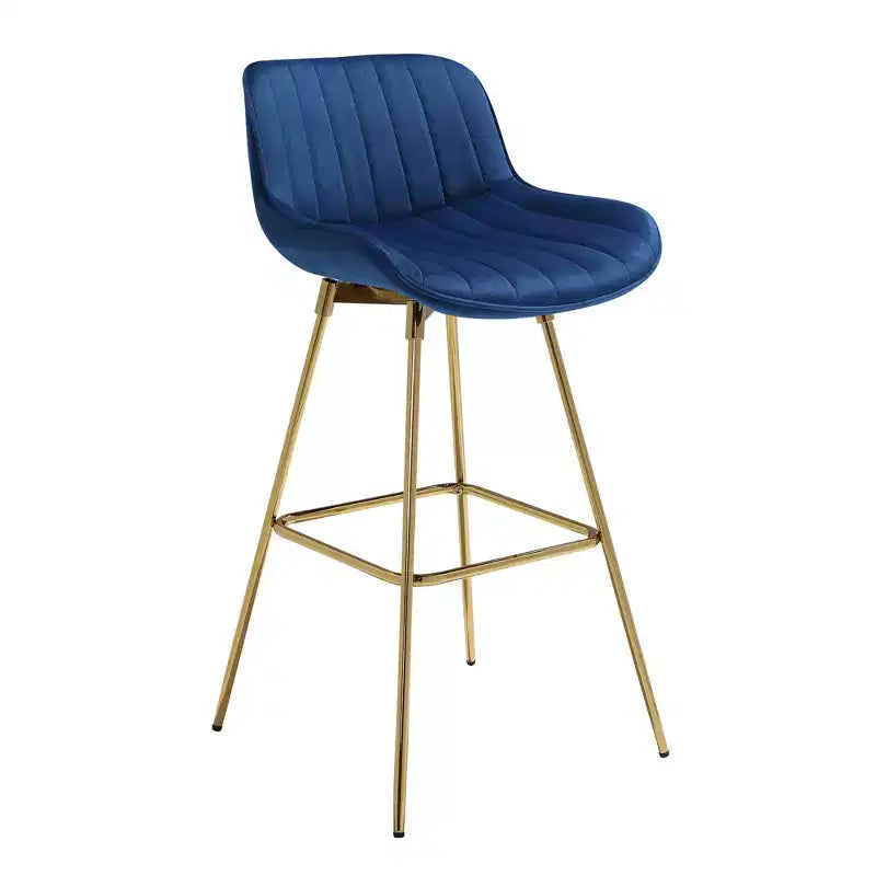 HOMLUX Set di 2 Sgabelli da Bar in Velluto, Sedie da Pranzo Girevoli Moderne con Schienale Curvo