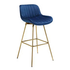 HOMLUX Set di 2 Sgabelli da Bar in Velluto, Sedie da Pranzo Girevoli Moderne con Schienale Curvo