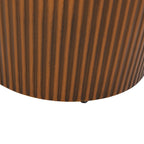 Tavolini laterali Iron Sunburst con texture corrugata – Argento anticato / Oro / Bronzo