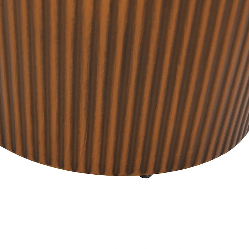 Tavolini laterali Iron Sunburst con texture corrugata – Argento anticato / Oro / Bronzo