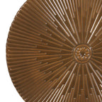 Tavolini laterali Iron Sunburst con texture corrugata – Argento anticato / Oro / Bronzo