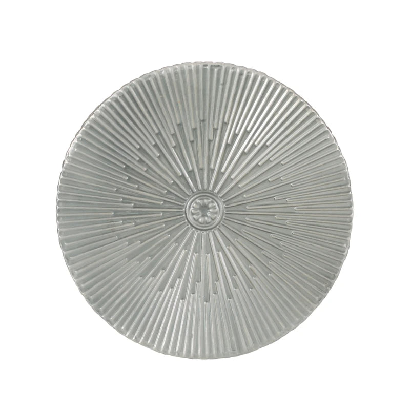 Tavolini laterali Iron Sunburst con texture corrugata – Argento anticato / Oro / Bronzo