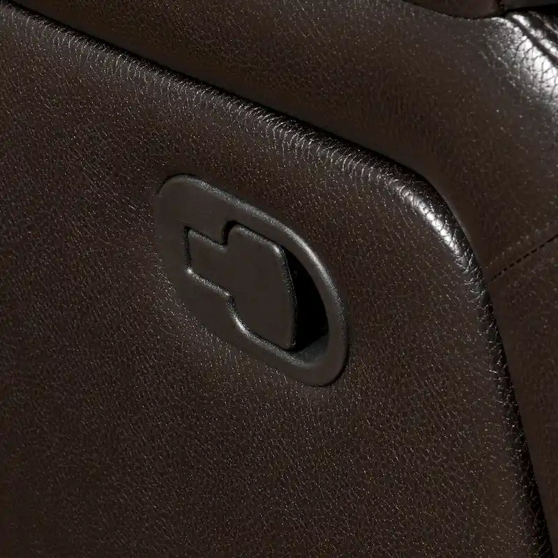 Poltrona reclinabile moderna in similpelle – Marrone / Rosso / Nero, Singola