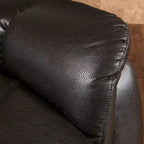 Poltrona reclinabile moderna in similpelle – Marrone / Rosso / Nero, Singola