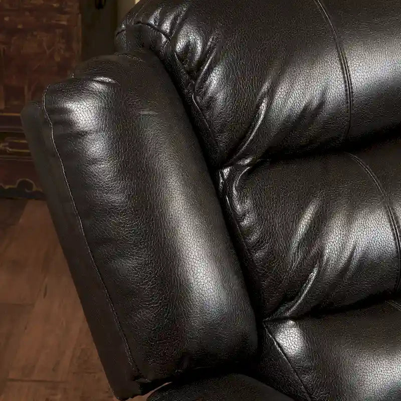 Poltrona reclinabile moderna in similpelle – Marrone / Rosso / Nero, Singola
