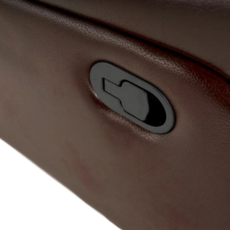 Poltrona reclinabile moderna in similpelle – Marrone / Rosso / Nero, Singola