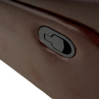 Poltrona reclinabile moderna in similpelle – Marrone / Rosso / Nero, Singola