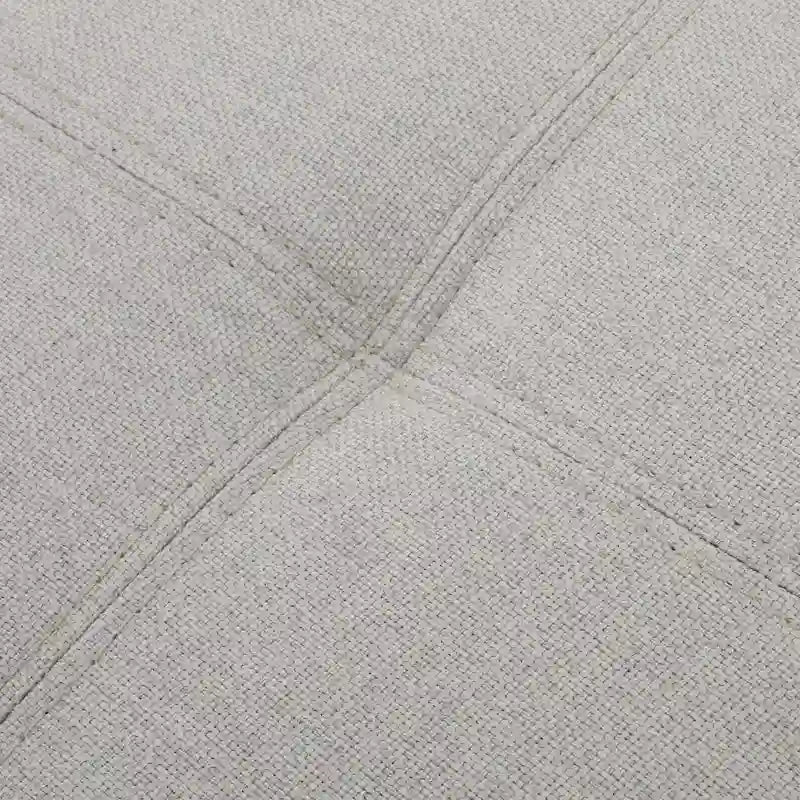 Panca Pouf Contenitore Trapuntata con Coperchio Sollevabile e Gambe in Legno di Betulla – Diversi Colori (Tessuto e Velluto), Singolo