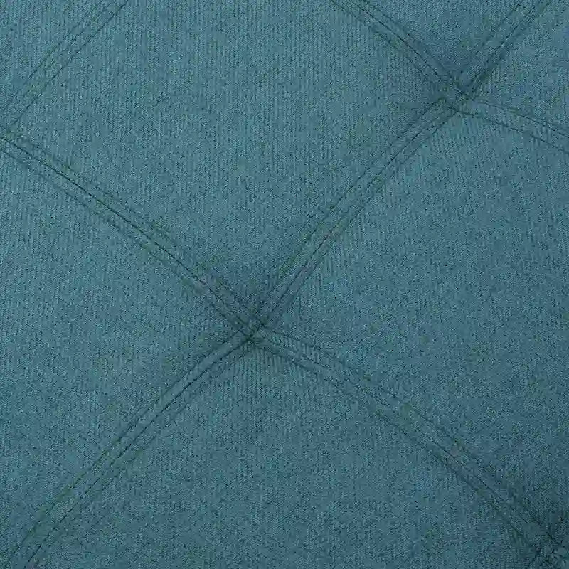 Panca Pouf Contenitore Trapuntata con Coperchio Sollevabile e Gambe in Legno di Betulla – Diversi Colori (Tessuto e Velluto), Singolo