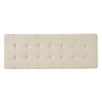 Panca Pouf Contenitore Trapuntata con Coperchio Sollevabile e Gambe in Legno di Betulla – Diversi Colori (Tessuto e Velluto), Singolo