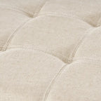 Panca Pouf Contenitore Trapuntata con Coperchio Sollevabile e Gambe in Legno di Betulla – Diversi Colori (Tessuto e Velluto), Singolo