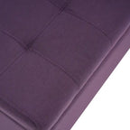 Panca Pouf Contenitore Trapuntata con Coperchio Sollevabile e Gambe in Legno di Betulla – Diversi Colori (Tessuto e Velluto), Singolo