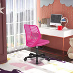 Sedia da scrivania ergonomica per bambini Costway regolabile in altezza con ruote universali Sedia da lavoro Blu/Nero/Grigio/Rosa