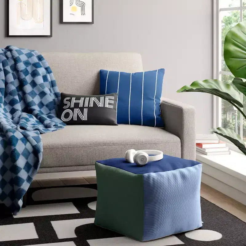 Pouf da dormitorio Color Block - Room Essentials