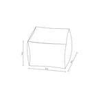 Pouf da dormitorio Color Block - Room Essentials