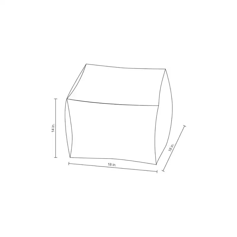 Pouf da dormitorio Color Block - Room Essentials