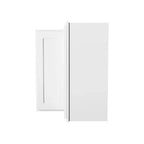 HOMLUX Shaker Bianco "Easy-DIY" - Pensile da Cucina Ad Angolo Facile da Montare