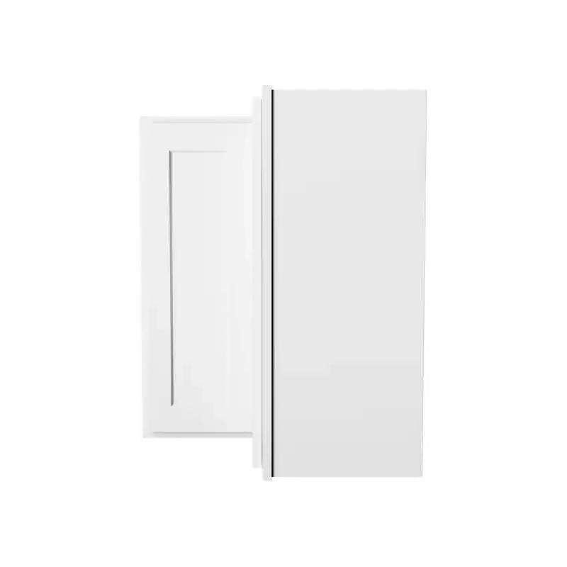 HOMLUX Shaker Bianco "Easy-DIY" - Pensile da Cucina Ad Angolo Facile da Montare