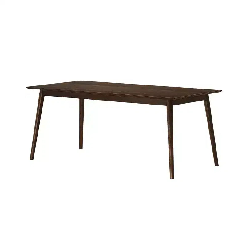 Plank+Beam 72 Tavolo da Pranzo Moderno Mid-Century, Tavolo da Cucina e Sala da Pranzo in Legno Massello per 6 Persone