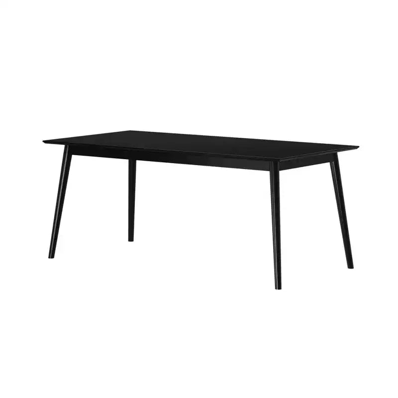 Plank+Beam 72 Tavolo da Pranzo Moderno Mid-Century, Tavolo da Cucina e Sala da Pranzo in Legno Massello per 6 Persone