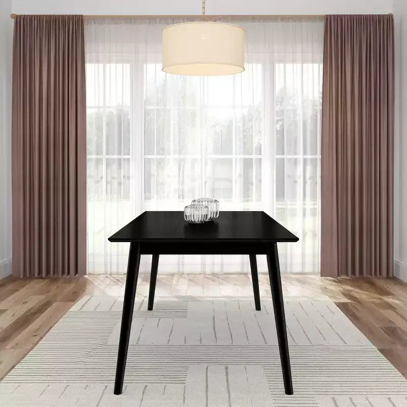 Plank+Beam 72 Tavolo da Pranzo Moderno Mid-Century, Tavolo da Cucina e Sala da Pranzo in Legno Massello per 6 Persone
